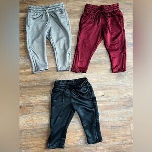 Set of 3 OshKosh B'gosh Toddler Tricot French Terry Drawstring Jogger Pants 2T